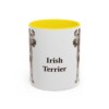 11oz Irish Terrier Mug, Yellow, front view