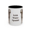 11oz Irish Water Spaniel Mug, Black, front view