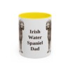 11oz Irish Water Spaniel Dog Dad Mug, Yellow, front view