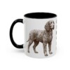 11oz-irish-water-spaniel-mug-humor-black-left-1 11oz Funny Irish Water Spaniel Mug, Black, left side view
