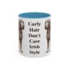 11oz-irish-water-spaniel-mug-humor-light-blue-1 11oz Funny Irish Water Spaniel Mug, Light Blue, front view
