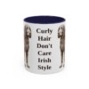 11oz-irish-water-spaniel-mug-humor-navy-1 11oz Funny Irish Water Spaniel Mug, Navy, front view