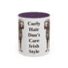 11oz-irish-water-spaniel-mug-humor-purple-1 11oz Funny Irish Water Spaniel Mug, Purple, front view
