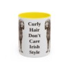 11oz-irish-water-spaniel-mug-humor-yellow-1 11oz Funny Irish Water Spaniel Mug, Yellow, front view