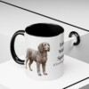 11oz Irish Water Spaniel Latin Mug, Black, lifestyle photo