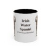 11oz Irish Water Spaniel Latin Mug, Black, front view