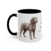 11oz Irish Water Spaniel Latin Mug, Black, left side view