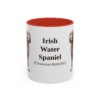 11oz Irish Water Spaniel Latin Mug, Red, front view