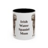 11oz Irish Water Spaniel Dog Mom Mug, Black, front view