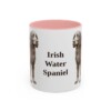 11oz Irish Water Spaniel Mug, Pink, front view