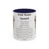 11oz irish water spaniel mug, Navy