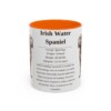 11oz irish water spaniel mug, Orange