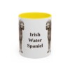 11oz Irish Water Spaniel Mug, Yellow, front view