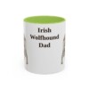 11oz irish wolfhound mug, Light Green