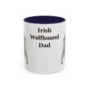 11oz irish wolfhound mug, Navy