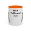 11oz irish wolfhound mug, Orange