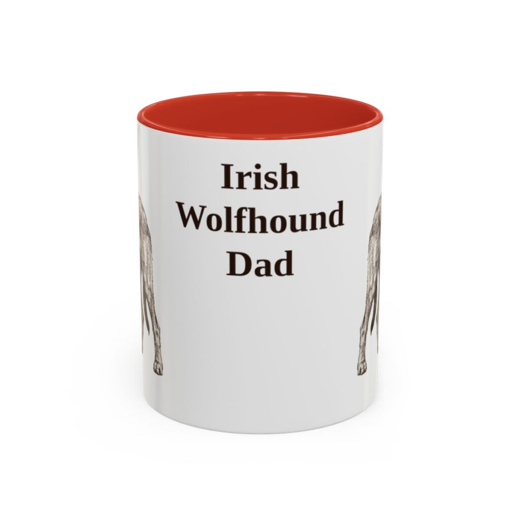 11oz irish wolfhound mug, Red