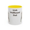 11oz irish wolfhound mug, Yellow
