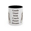 11oz irish wolfhound mug, Black
