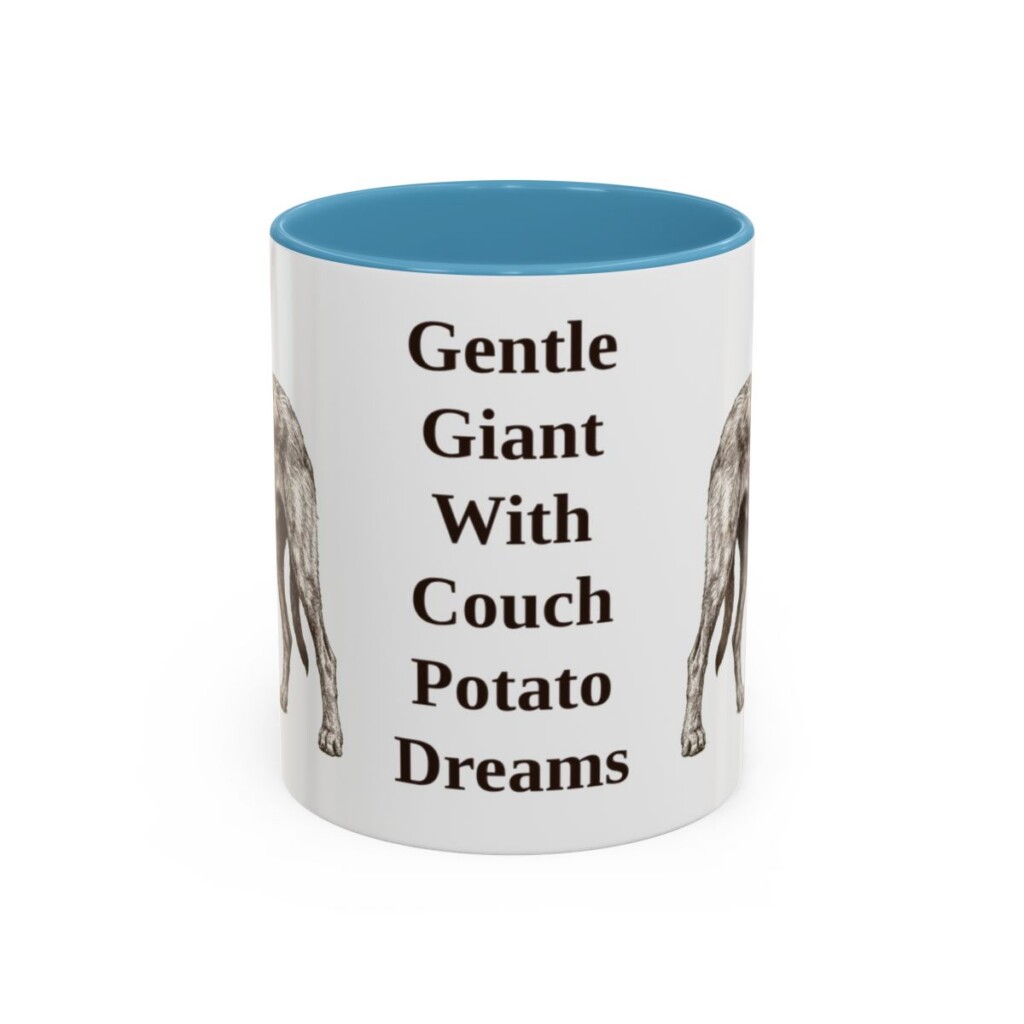 11oz irish wolfhound mug, Light Blue
