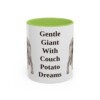 11oz irish wolfhound mug, Light Green