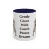 11oz irish wolfhound mug, Navy