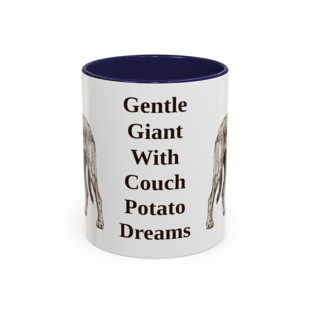 11oz irish wolfhound mug, Navy