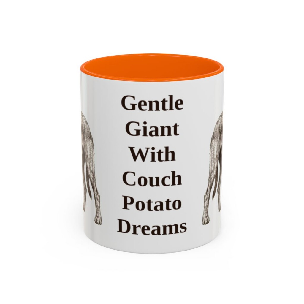 11oz irish wolfhound mug, Orange