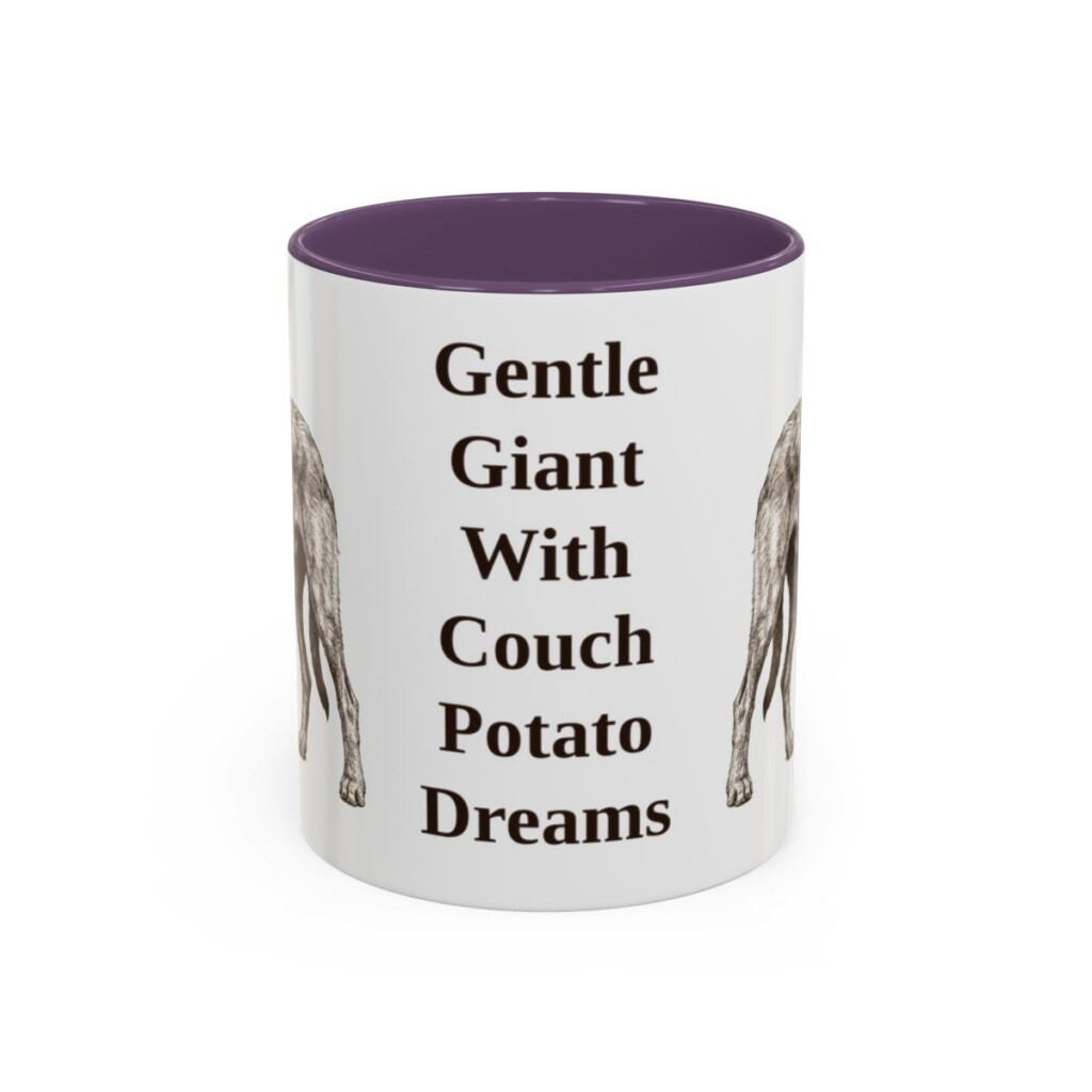 11oz irish wolfhound mug, Purple