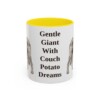 11oz irish wolfhound mug, Yellow