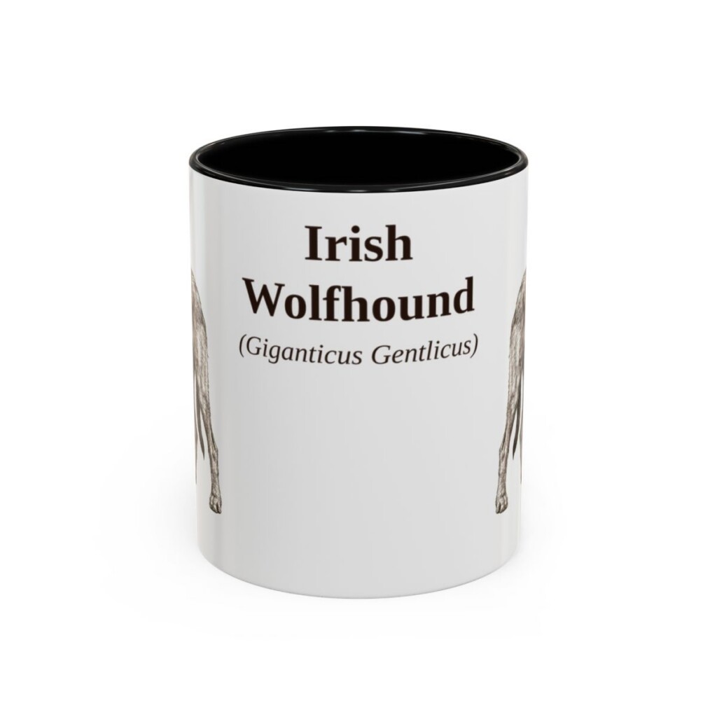 11oz-irish-wolfhound-mug-latin-black-front 11oz irish wolfhound mug, Black