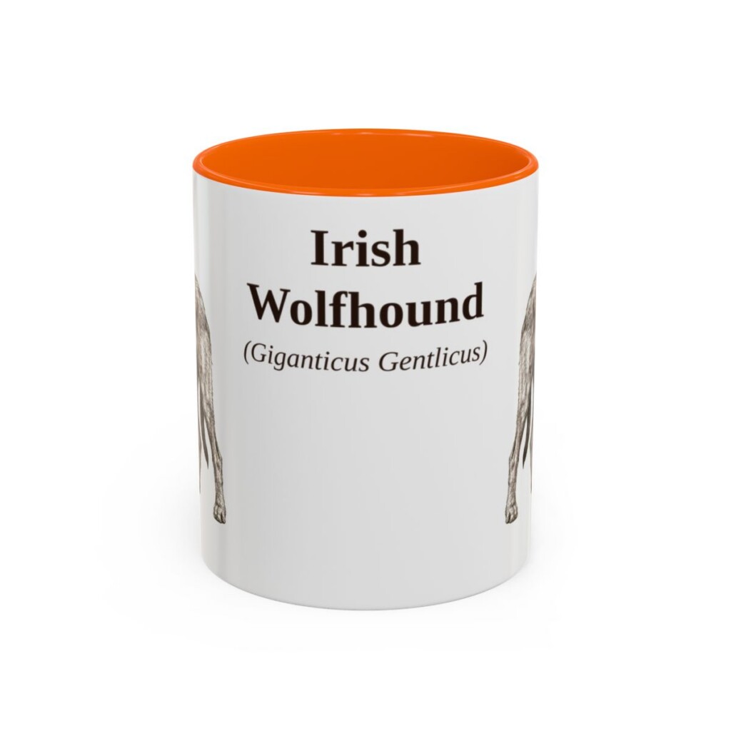 11oz-irish-wolfhound-mug-latin-orange 11oz irish wolfhound mug, Orange