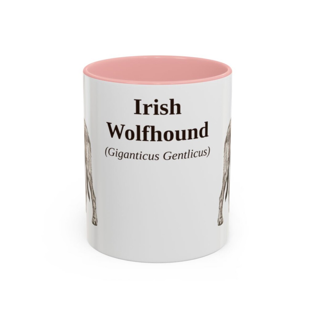 11oz-irish-wolfhound-mug-latin-pink 11oz irish wolfhound mug, Pink