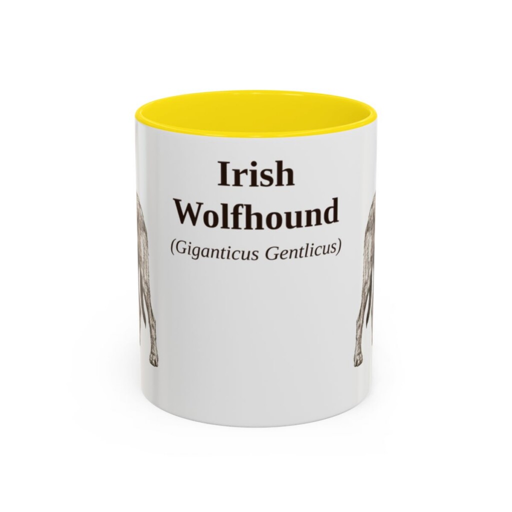 11oz-irish-wolfhound-mug-latin-yellow 11oz irish wolfhound mug, Yellow