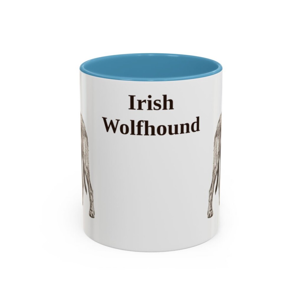 11oz irish wolfhound mug, Light Blue