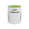 11oz irish wolfhound mug, Light Green