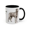 11oz irish wolfhound mug, Black