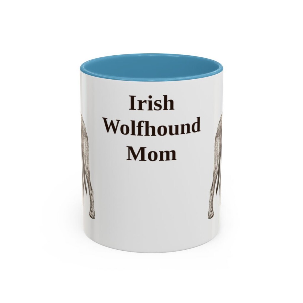 11oz irish wolfhound mug, Light Blue