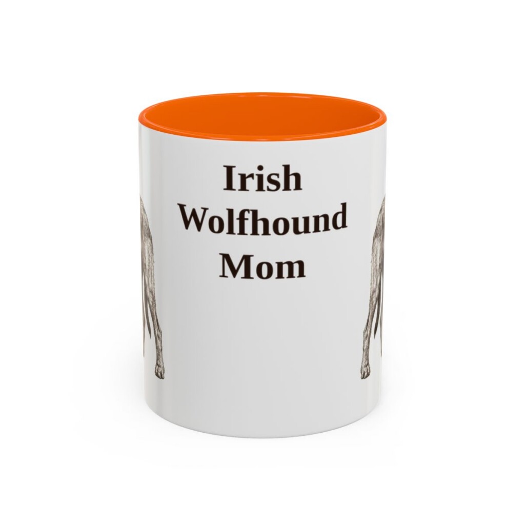 11oz irish wolfhound mug, Orange