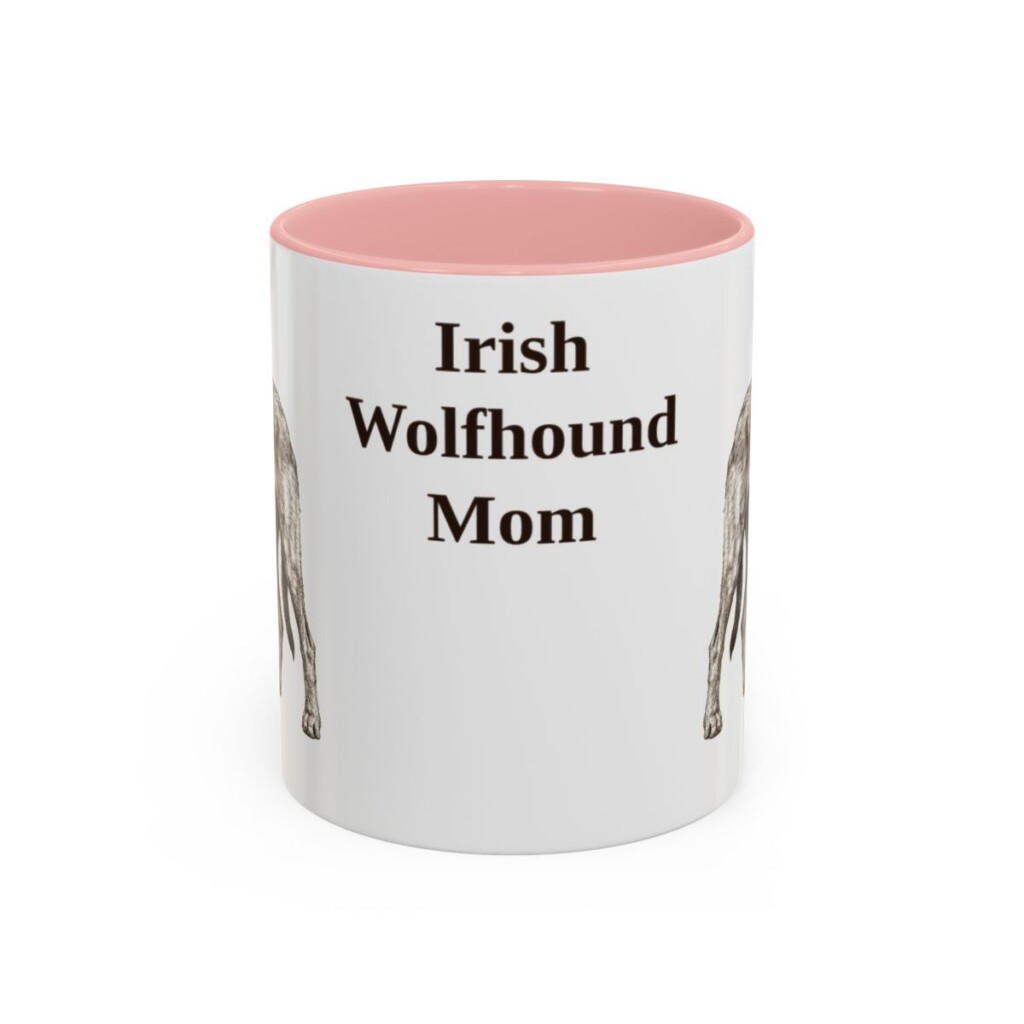 11oz irish wolfhound mug, Pink
