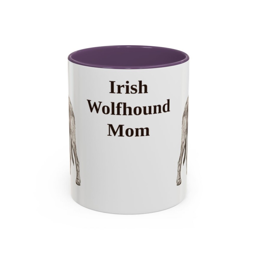11oz irish wolfhound mug, Purple