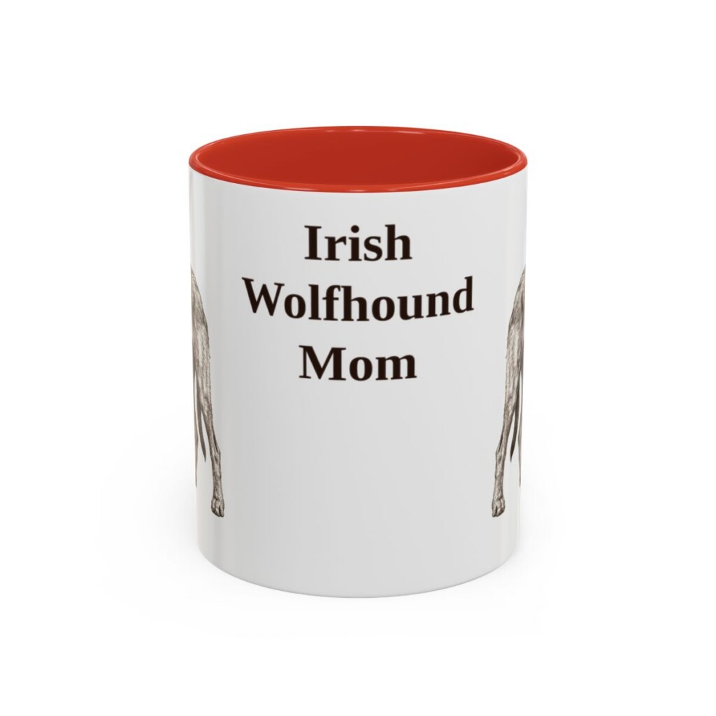 11oz irish wolfhound mug, Red