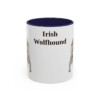 11oz irish wolfhound mug, Navy