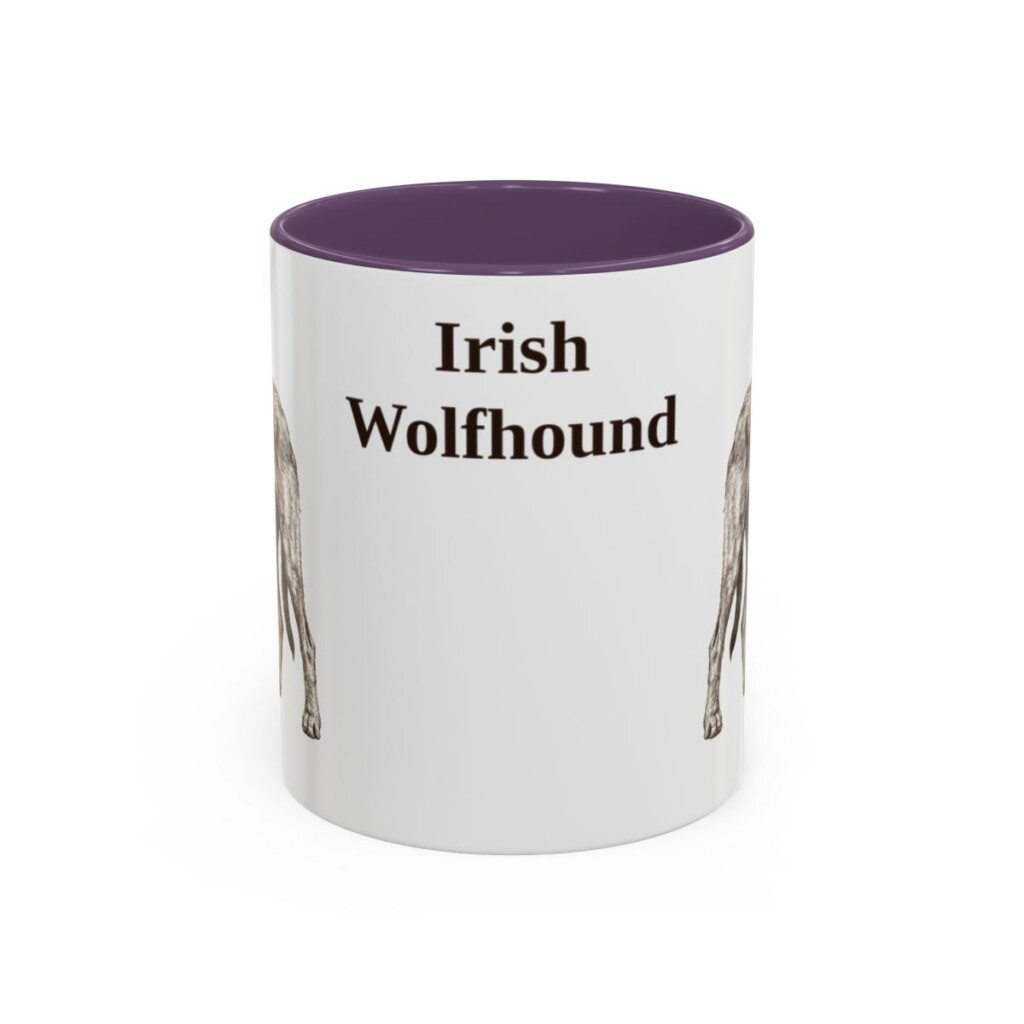 11oz irish wolfhound mug, Purple