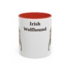 11oz irish wolfhound mug, Red
