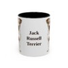 11oz Jack Russell Terrier Mug, Black, front view