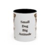 11oz Funny Jack Russell Terrier Mug, Black, front view