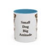 11oz Funny Jack Russell Terrier Mug, Light Blue, front view