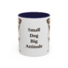 11oz Funny Jack Russell Terrier Mug, Navy, front view