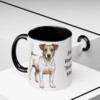 11oz Jack Russell Terrier Dog Mom Mug, Black, lifestyle photo